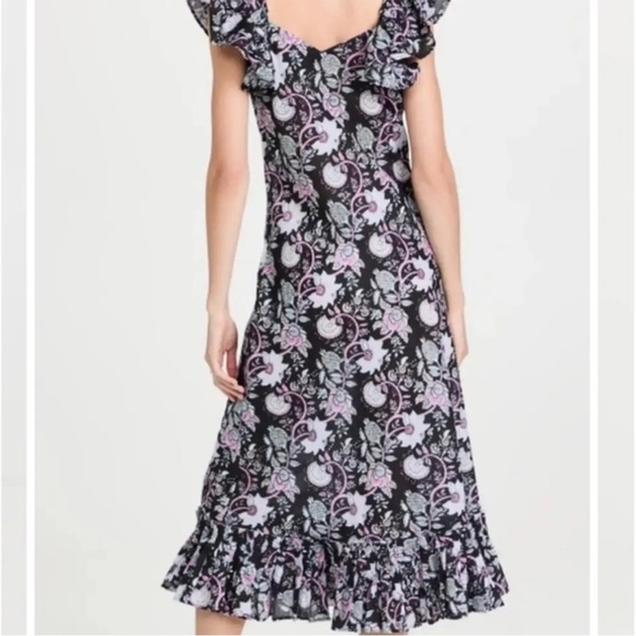 Mille Resort Klara Tropical Night Floral Dress Size L NWT - Picture 4 of 12